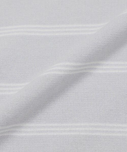 MACKINTOSH PHILOSOPHY / マッキントッシュ フィロソフィー ニット・セーター | 【Bicolor Knit Polo】ボーダー半袖 | 詳細9