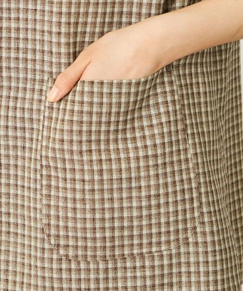 MACKINTOSH PHILOSOPHY / マッキントッシュ フィロソフィー ノーカラージャケット | GREY LABEL リネンミックスチェックジャケット | 詳細6