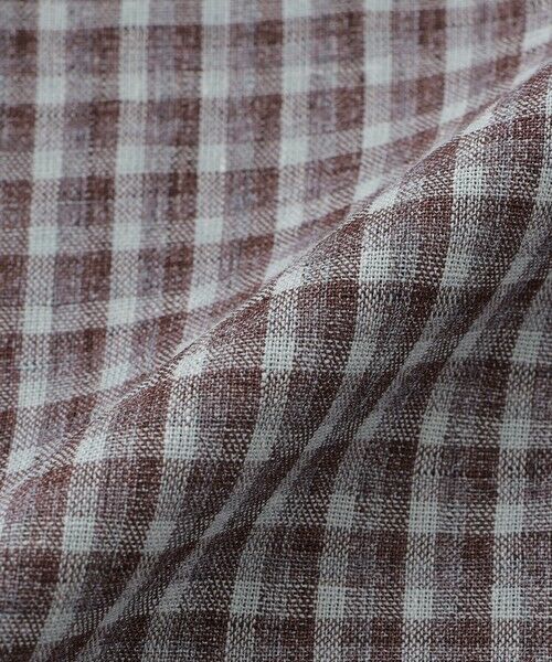 MACKINTOSH PHILOSOPHY / マッキントッシュ フィロソフィー ノーカラージャケット | GREY LABEL リネンミックスチェックジャケット | 詳細9