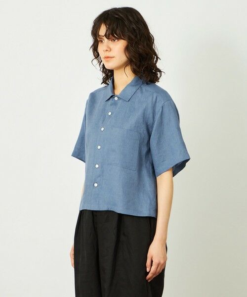 MACKINTOSH PHILOSOPHY / マッキントッシュ フィロソフィー シャツ・ブラウス | GREY LABEL リネンハーフスリーブシャツ | 詳細5