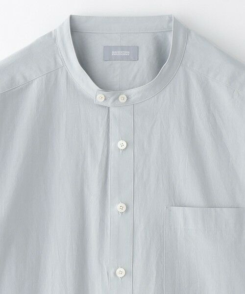 MACKINTOSH PHILOSOPHY / マッキントッシュ フィロソフィー シャツ・ブラウス | GREY LABEL バンドカラーショートスリーブシャツ | 詳細2