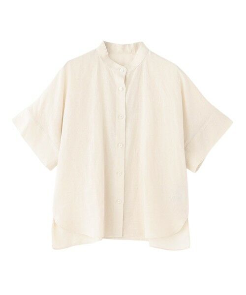 MACKINTOSH PHILOSOPHY / マッキントッシュ フィロソフィー シャツ・ブラウス | 【WEB&一部店舗限定】ラミーバンドカラーシャツ（オフホワイト2）
