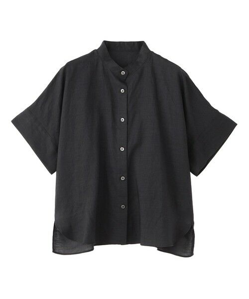 MACKINTOSH PHILOSOPHY / マッキントッシュ フィロソフィー シャツ・ブラウス | 【WEB&一部店舗限定】ラミーバンドカラーシャツ（ブラック1）