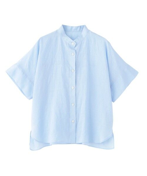 MACKINTOSH PHILOSOPHY / マッキントッシュ フィロソフィー シャツ・ブラウス | 【WEB&一部店舗限定】ラミーバンドカラーシャツ（ブルー1）
