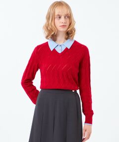 MACKINTOSH PHILOSOPHY / マッキントッシュ フィロソフィー ニット・セーター | レイヤードカラーアーガイルニット