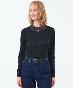 MACKINTOSH PHILOSOPHY / マッキントッシュ フィロソフィー ニット・セーター | レイヤードカラーアーガイルニット