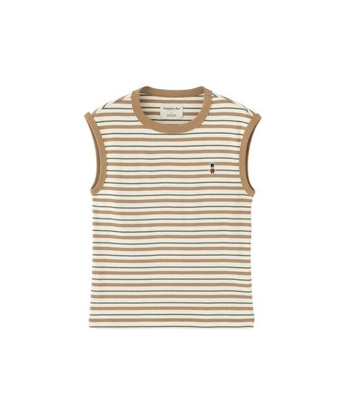 MACKINTOSH PHILOSOPHY / マッキントッシュ フィロソフィー カットソー | バッキンガムベア　マルチボーダータンクトップ（ベージュ1）