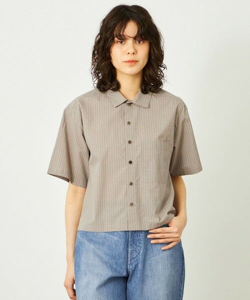 MACKINTOSH PHILOSOPHY / マッキントッシュ フィロソフィー シャツ・ブラウス | GREY LABEL チェックショートスリーブシャツ（ベージュ3）