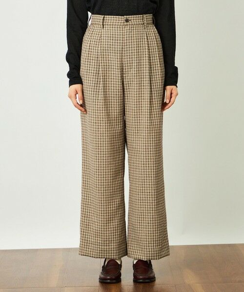 MACKINTOSH PHILOSOPHY / マッキントッシュ フィロソフィー その他パンツ | GREY LABEL リネンミックスチェックパンツ | 詳細3