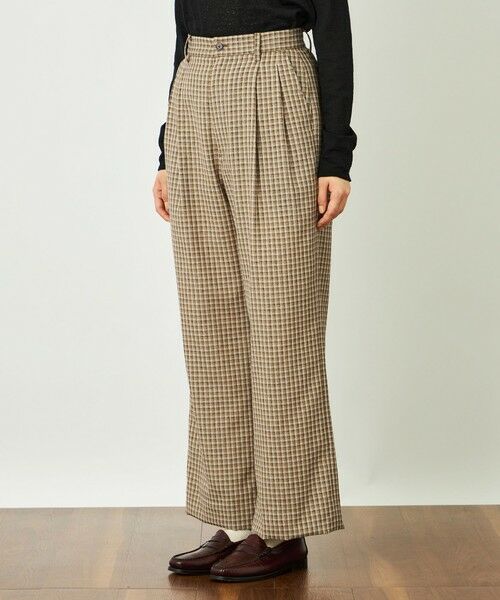 MACKINTOSH PHILOSOPHY / マッキントッシュ フィロソフィー その他パンツ | GREY LABEL リネンミックスチェックパンツ | 詳細4