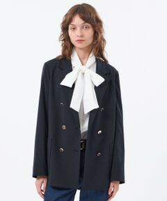 MACKINTOSH PHILOSOPHY / マッキントッシュ フィロソフィー ノーカラージャケット | 【WEB&一部店舗限定】ダブルブレストジャケット
