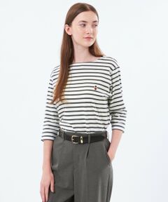 MACKINTOSH PHILOSOPHY / マッキントッシュ フィロソフィー カットソー | バッキンガムベア ワッペンボーダーロンT