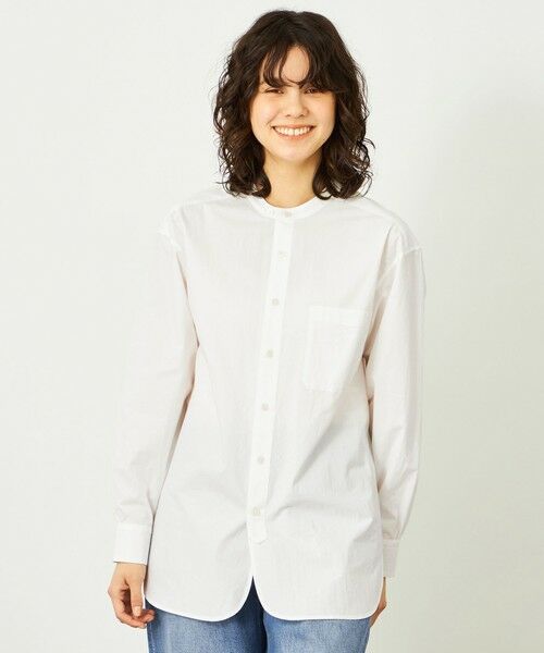 MACKINTOSH PHILOSOPHY / マッキントッシュ フィロソフィー シャツ・ブラウス | GREY LABEL バンドカラーシャツ（オフホワイト1）