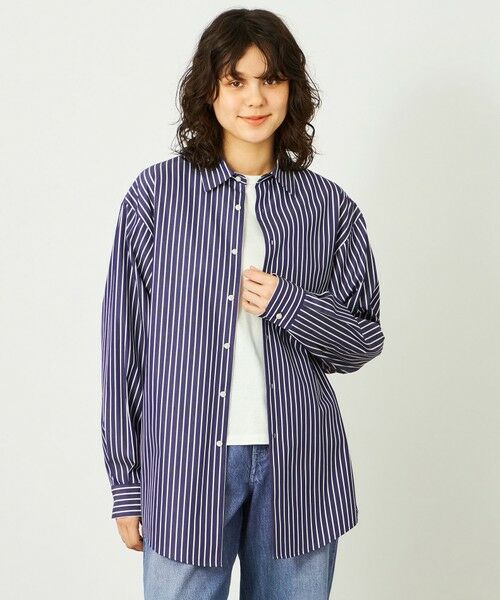 MACKINTOSH PHILOSOPHY / マッキントッシュ フィロソフィー シャツ・ブラウス | GREY LABEL レギュラーカラーシャツTHOMAS MASON製（ネイビー1）