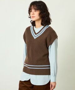 MACKINTOSH PHILOSOPHY / マッキントッシュ フィロソフィー ニット・セーター | GREY LABEL チルデンニットベスト