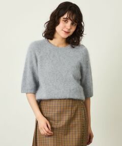 MACKINTOSH PHILOSOPHY / マッキントッシュ フィロソフィー ニット・セーター | GREY LABEL ウールファーハーフスリーブニット
