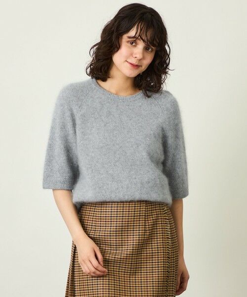 MACKINTOSH PHILOSOPHY / マッキントッシュ フィロソフィー ニット・セーター | GREY LABEL ウールファーハーフスリーブニット（グレー4）