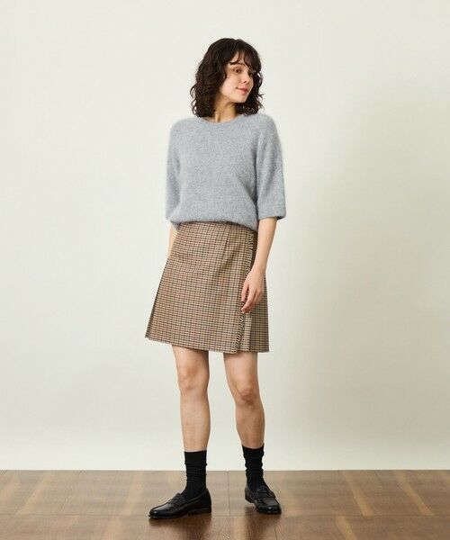 MACKINTOSH PHILOSOPHY / マッキントッシュ フィロソフィー ニット・セーター | GREY LABEL ウールファーハーフスリーブニット | 詳細1