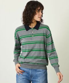 MACKINTOSH PHILOSOPHY / マッキントッシュ フィロソフィー ニット・セーター | GREY LABEL ファインコットンボーダーポロニット