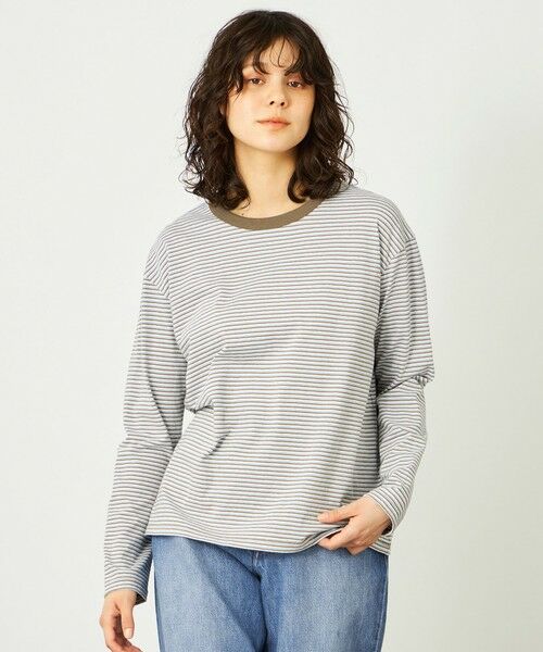 MACKINTOSH PHILOSOPHY / マッキントッシュ フィロソフィー カットソー | GREY LABEL ボーダー長袖（ブルー1）