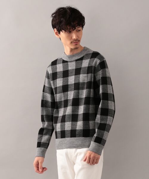 セール バッファローチェック クルーネックプルオーバーニット ニット セーター Mackintosh Philosophy Mens マッキントッシュ フィロソフィー メンズ ファッション通販 タカシマヤファッションスクエア