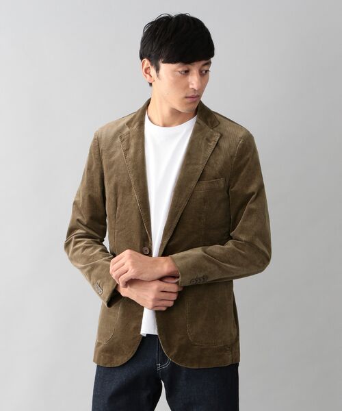 【EASY DRESSING】 ストレッチコーデュロイ シングル2Bジャケット