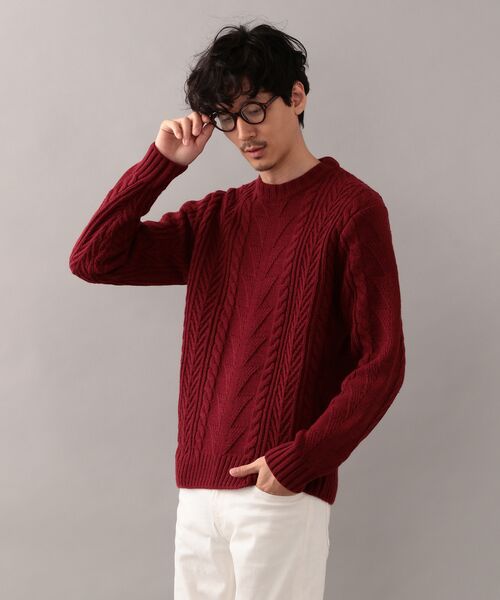 セール チマヨケーブル クルーネックプルオーバーニット ニット セーター Mackintosh Philosophy Mens マッキントッシュ フィロソフィー メンズ ファッション通販 タカシマヤファッションスクエア