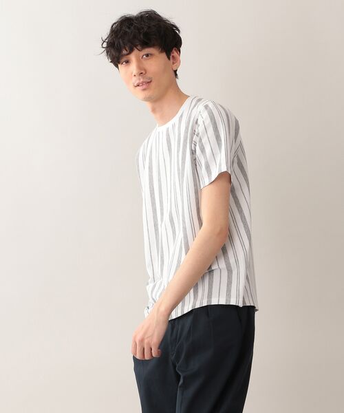 セール サーフニットストライプ Mpクルーネック半袖tシャツ カットソー Mackintosh Philosophy Mens マッキントッシュ フィロソフィー メンズ ファッション通販 タカシマヤファッションスクエア