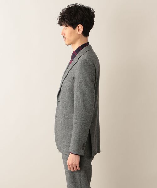 MACKINTOSH PHILOSOPHY(MENS) / マッキントッシュ フィロソフィー　メンズ ノーカラージャケット | ジャカードニット　2PATCH JACKET | 詳細6