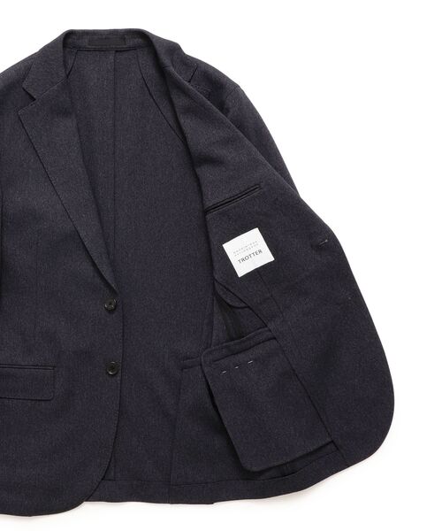 MACKINTOSH PHILOSOPHY(MENS) / マッキントッシュ フィロソフィー　メンズ ノーカラージャケット | TROTTER JACKET ＃051 変形ミニへリンボーン | 詳細12