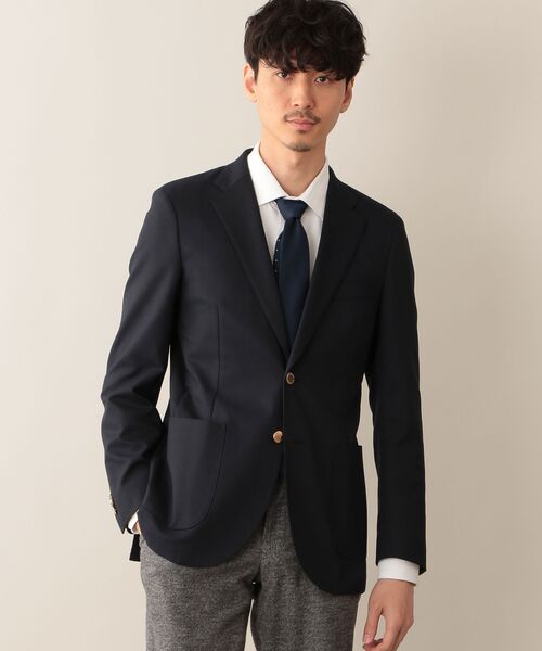 MACKINTOSH PHILOSOPHY(MENS) / マッキントッシュ フィロソフィー　メンズ ノーカラージャケット | TROTTER JACKET NEW ＃000 BLAZER バーズアイストレッチ | 詳細7