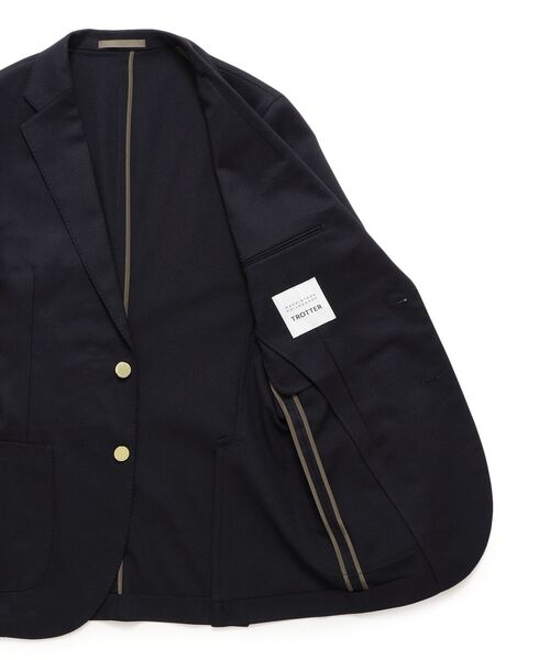 MACKINTOSH PHILOSOPHY(MENS) / マッキントッシュ フィロソフィー　メンズ ノーカラージャケット | TROTTER JACKET NEW ＃000 BLAZER バーズアイストレッチ | 詳細12