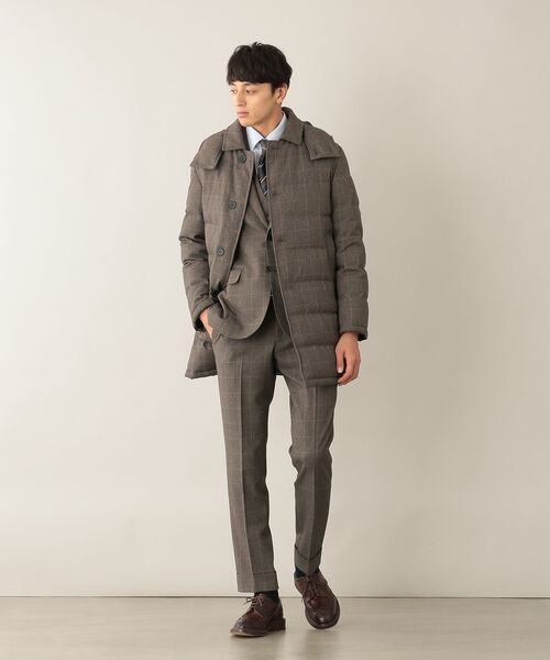 MACKINTOSH PHILOSOPHY(MENS) / マッキントッシュ フィロソフィー　メンズ ノーカラージャケット | ※予約未切り替えTROTTER extresolid JACKET ウィンドウペンストレッチ | 詳細4