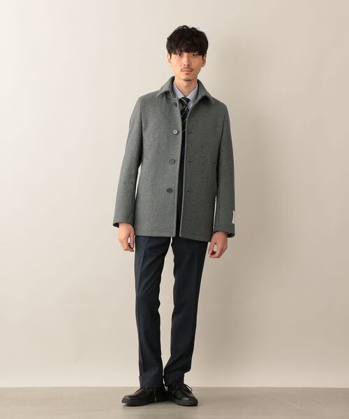 在庫あり 即納 Mackintosh マッキントッシュ Pコート 縮絨加工 メルトンウール シングル Pコート ジャケット Portsmouth グレー 40 メンズ 美品 K28 日本公式品 Kalsekarhospital Com