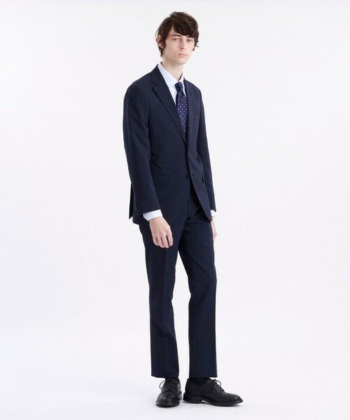 MACKINTOSH PHILOSOPHY(MENS) / マッキントッシュ フィロソフィー　メンズ ノーカラージャケット | トロッターエクストラソリッドジャケット　ピンストライプストレッチ | 詳細5