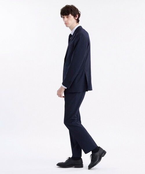 MACKINTOSH PHILOSOPHY(MENS) / マッキントッシュ フィロソフィー　メンズ ノーカラージャケット | トロッターエクストラソリッドジャケット　ピンストライプストレッチ | 詳細6