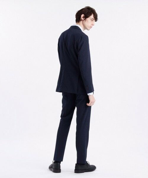 MACKINTOSH PHILOSOPHY(MENS) / マッキントッシュ フィロソフィー　メンズ ノーカラージャケット | トロッターエクストラソリッドジャケット　ピンストライプストレッチ | 詳細7