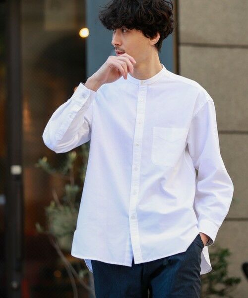 セール Web限定 シャトルオックスビッグボディ バンドカラーシャツ シャツ ブラウス Mackintosh Philosophy Mens マッキントッシュ フィロソフィー メンズ ファッション通販 タカシマヤファッションスクエア