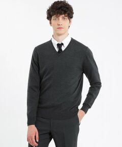 MACKINTOSH PHILOSOPHY(MENS) / マッキントッシュ フィロソフィー　メンズ ニット・セーター | ハイゲージ天竺 ニット Vネックプルオーバー