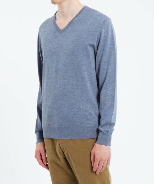 MACKINTOSH PHILOSOPHY(MENS) / マッキントッシュ フィロソフィー　メンズ ニット・セーター | ハイゲージ天竺 ニット Vネックプルオーバー | 詳細10