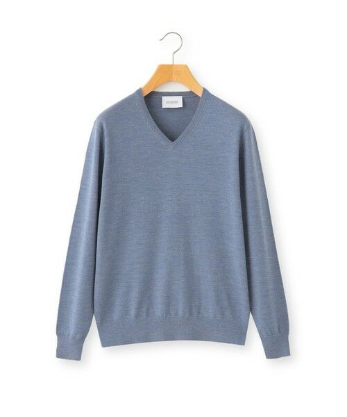 MACKINTOSH PHILOSOPHY(MENS) / マッキントッシュ フィロソフィー　メンズ ニット・セーター | ハイゲージ天竺 ニット Vネックプルオーバー | 詳細3