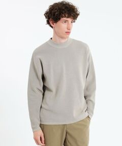 MACKINTOSH PHILOSOPHY(MENS) / マッキントッシュ フィロソフィー　メンズ ニット・セーター | 片畦 セミモックネックプルオーバー