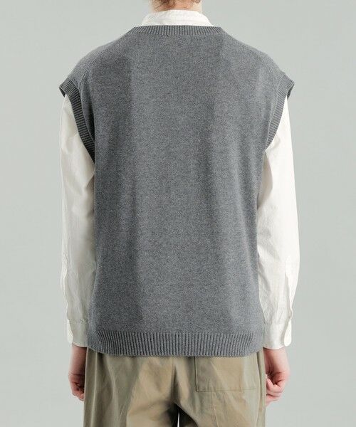 MACKINTOSH PHILOSOPHY(MENS) / マッキントッシュ フィロソフィー　メンズ ニット・セーター | GREY LABEL コットンウールVネックニットベスト | 詳細5