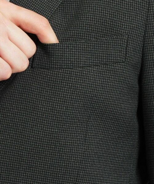 MACKINTOSH PHILOSOPHY(MENS) / マッキントッシュ フィロソフィー　メンズ ノーカラージャケット | トロッター エクストラソリッド ジャケット マイクロハウンドトゥース | 詳細7