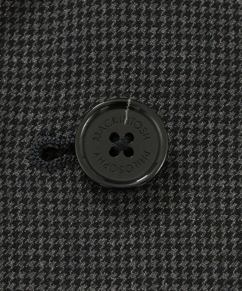 MACKINTOSH PHILOSOPHY(MENS) / マッキントッシュ フィロソフィー　メンズ ノーカラージャケット | トロッター エクストラソリッド ジャケット マイクロハウンドトゥース | 詳細9