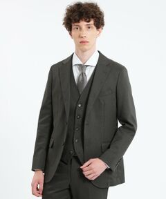 MACKINTOSH PHILOSOPHY(MENS) / マッキントッシュ フィロソフィー　メンズ ノーカラージャケット | トロッター ジャケット#000（ナンバーゼロ）バーズアイストレッチ