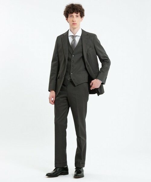 MACKINTOSH PHILOSOPHY(MENS) / マッキントッシュ フィロソフィー　メンズ ノーカラージャケット | トロッター ジャケット#000（ナンバーゼロ）バーズアイストレッチ | 詳細4