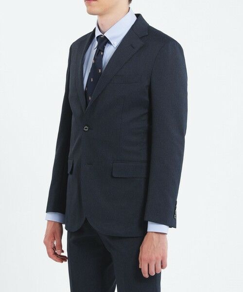 MACKINTOSH PHILOSOPHY(MENS) / マッキントッシュ フィロソフィー　メンズ ノーカラージャケット | トロッター ジャケット#000（ナンバーゼロ）バーズアイストレッチ | 詳細8