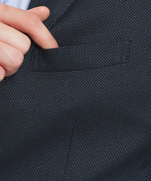 MACKINTOSH PHILOSOPHY(MENS) / マッキントッシュ フィロソフィー　メンズ ノーカラージャケット | トロッター ジャケット#000（ナンバーゼロ）バーズアイストレッチ | 詳細12