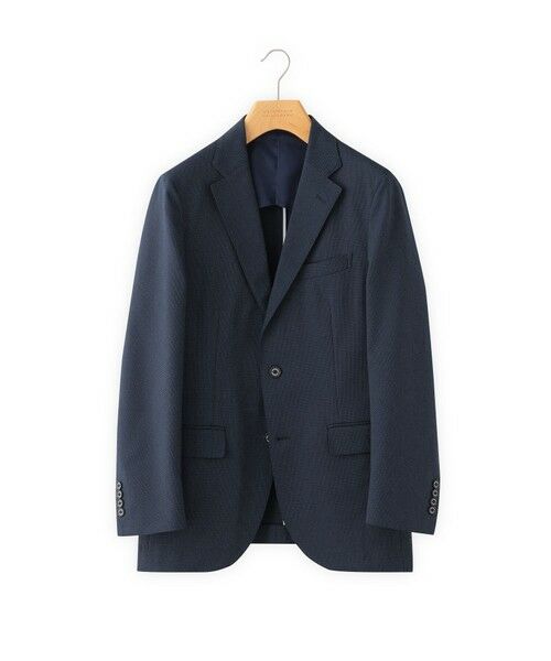 MACKINTOSH PHILOSOPHY(MENS) / マッキントッシュ フィロソフィー　メンズ ノーカラージャケット | トロッター ジャケット#000（ナンバーゼロ）バーズアイストレッチ | 詳細2